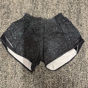 Women's Black Speckled Shorts